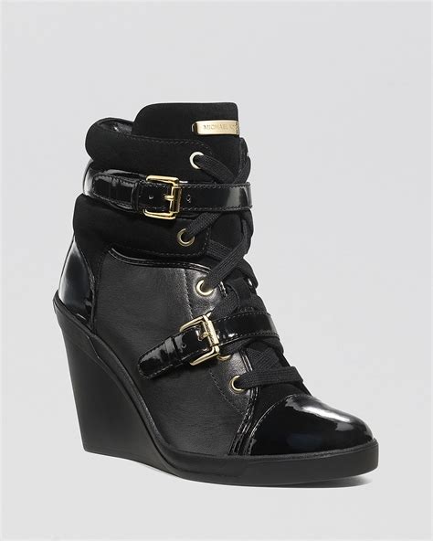 michael kors toddler high tops|Michael Kors wedge sneakers.